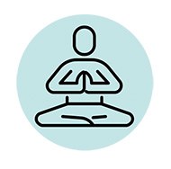 Symbolbild: meditierende Person