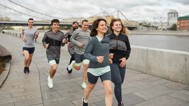 Joggen beim Betriebssport